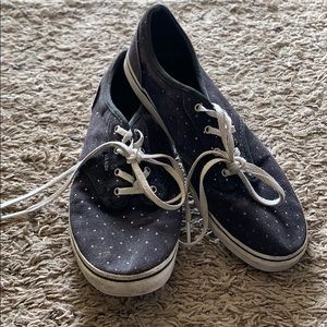 Vans Black and Silver Dots